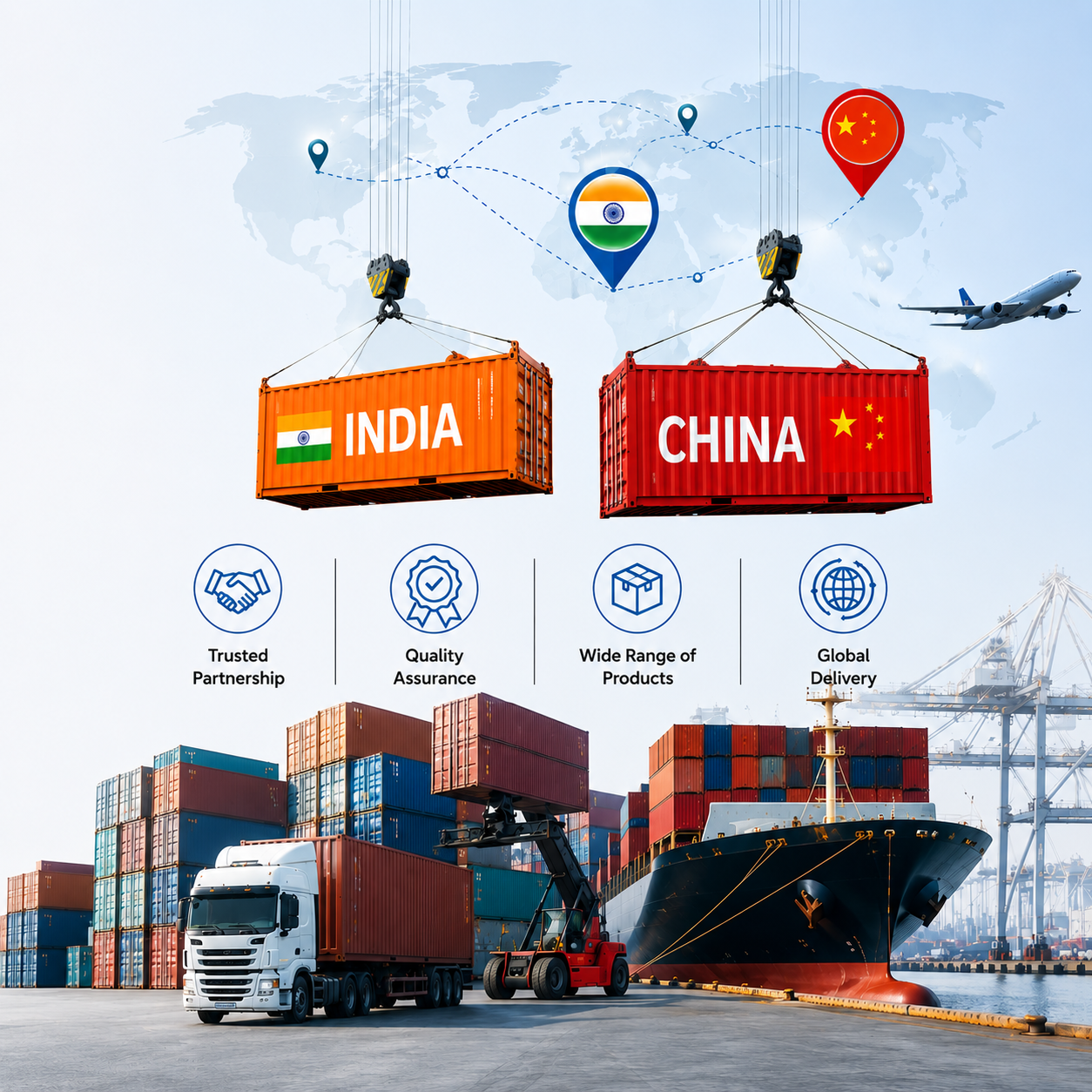 Large-scale project being supplied through international sourcing